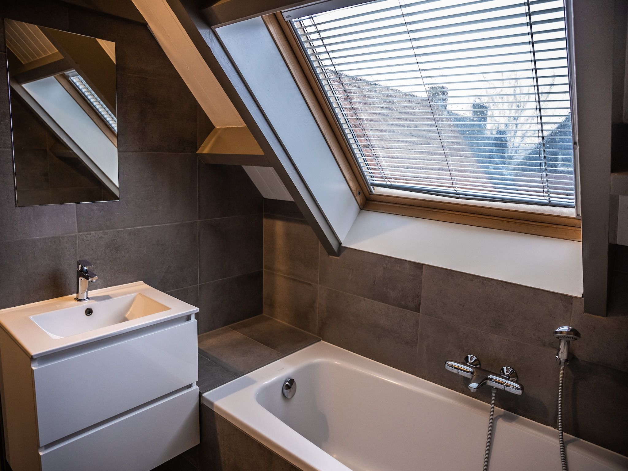 De badkamer van Vakantiewoning - Oranjezon 4p in Vrouwenpolder