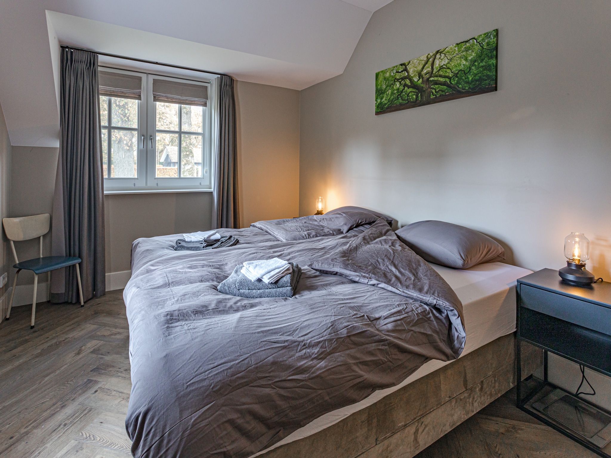 Een slaapkamer van Erve Olde Sasbrink in Nijverdal