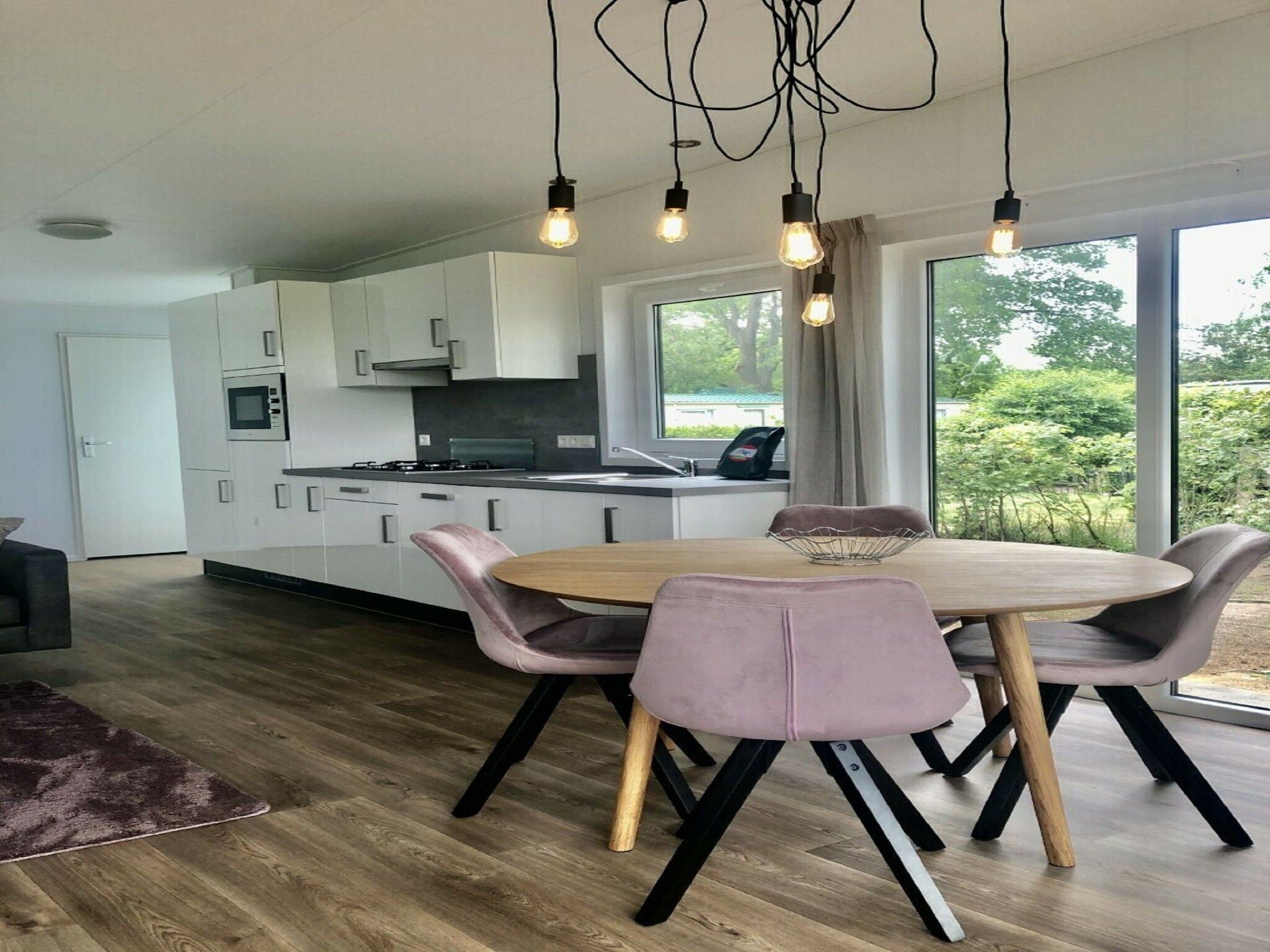 De keuken van Vakantiepark Mölke 28 in Zuna