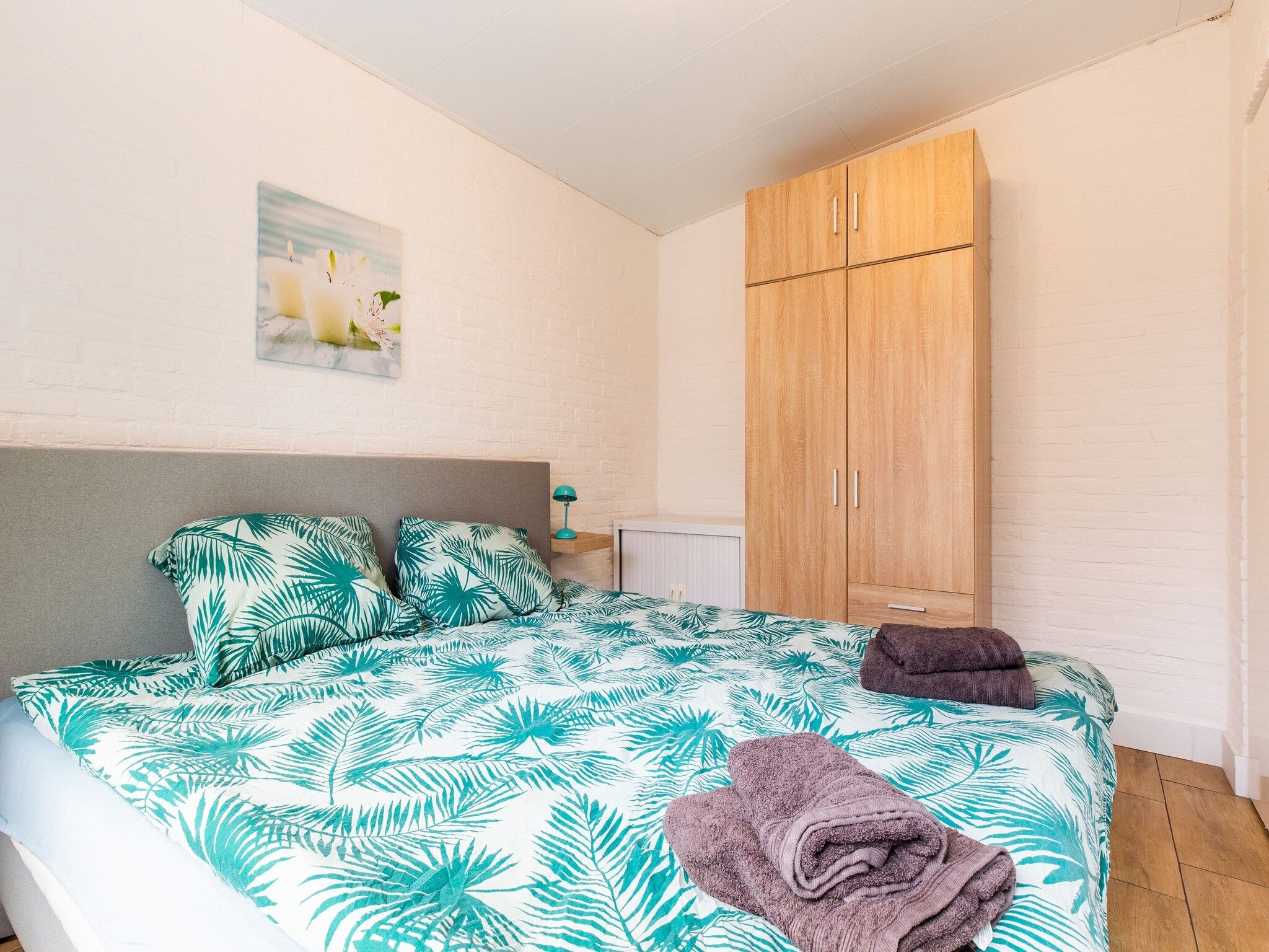 Een slaapkamer van De Tulp in Noordwijkerhout