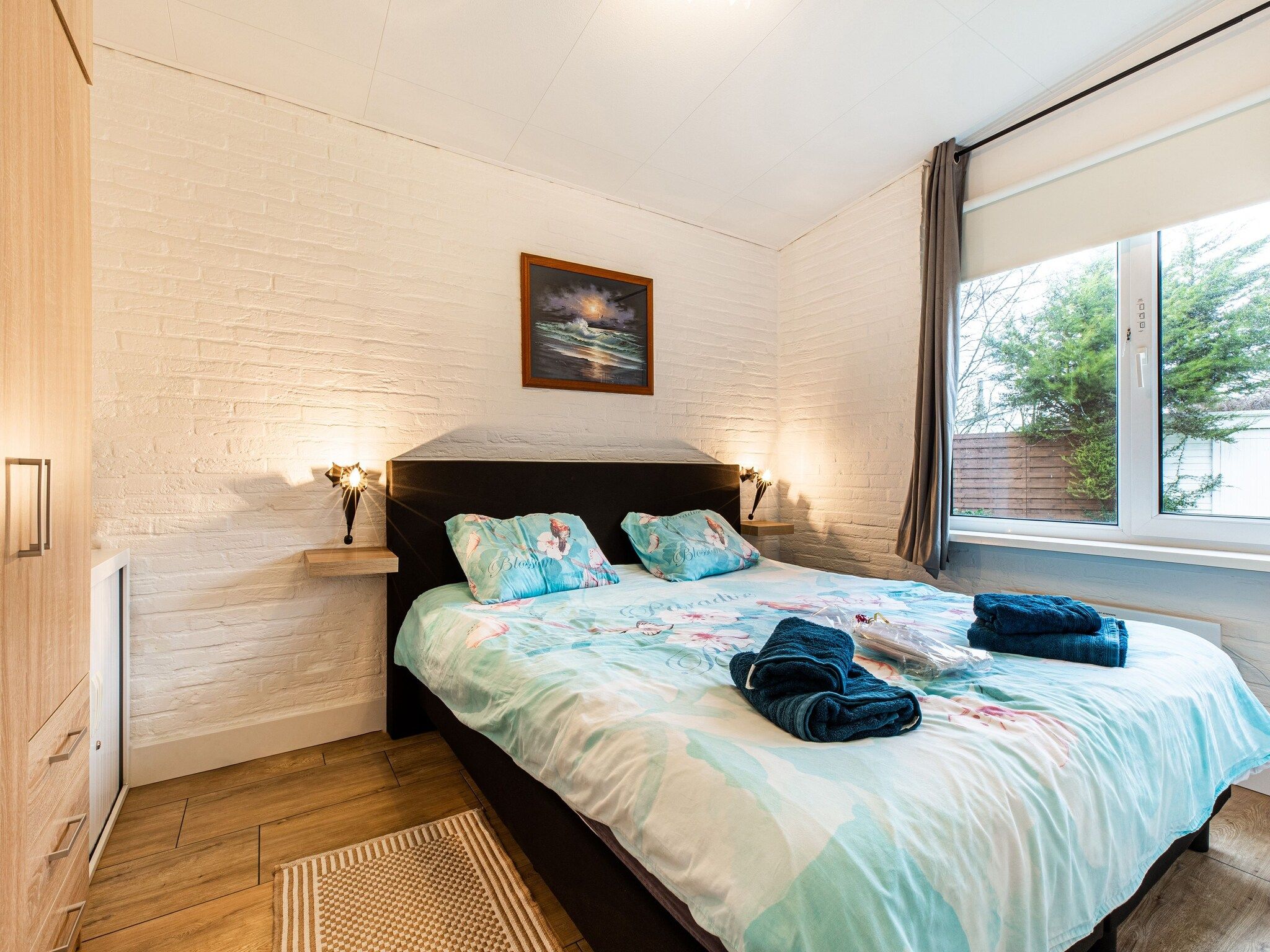 Een slaapkamer van De Tulp in Noordwijkerhout