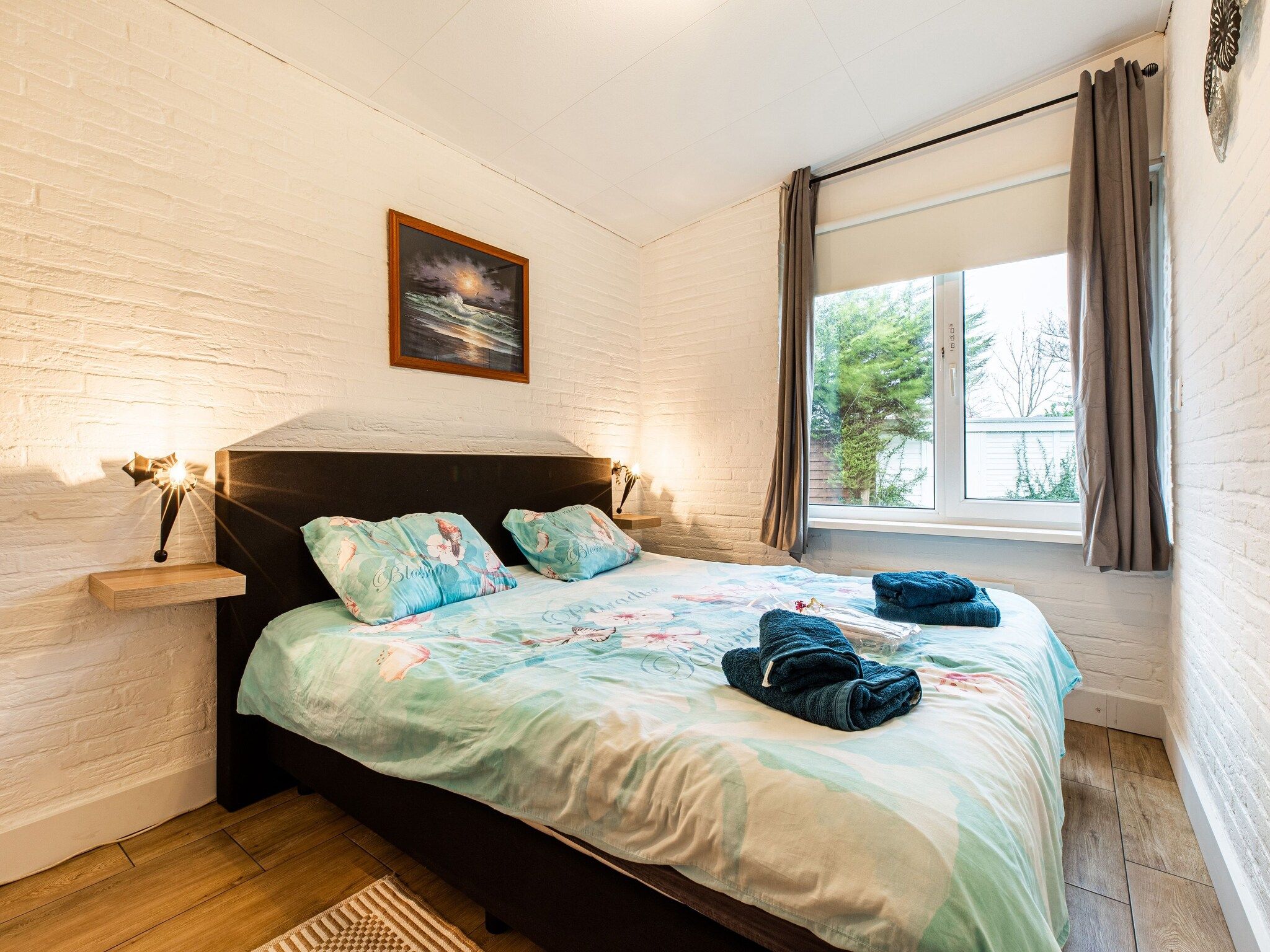 Een slaapkamer van De Tulp in Noordwijkerhout