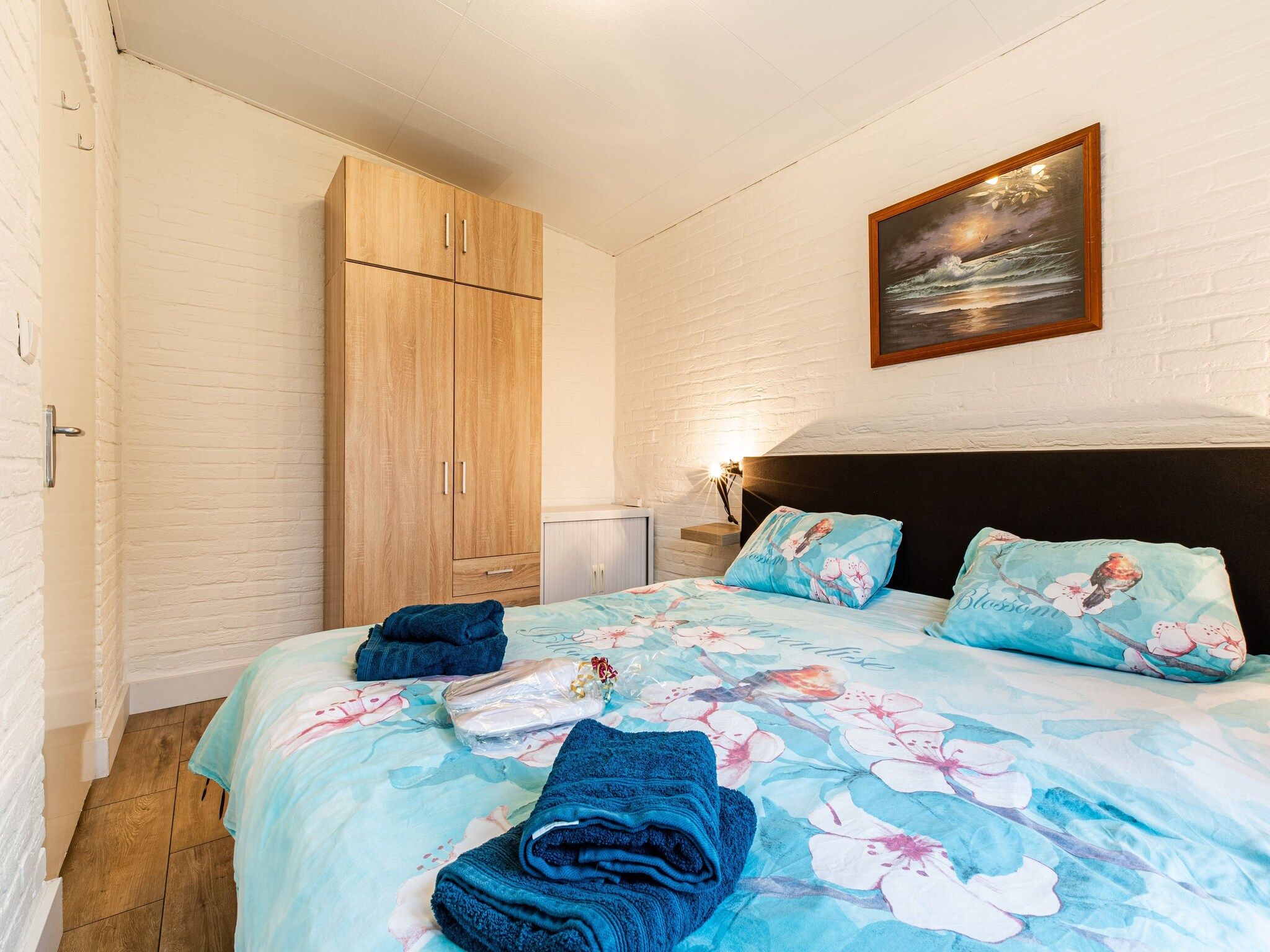 Een slaapkamer van De Tulp in Noordwijkerhout