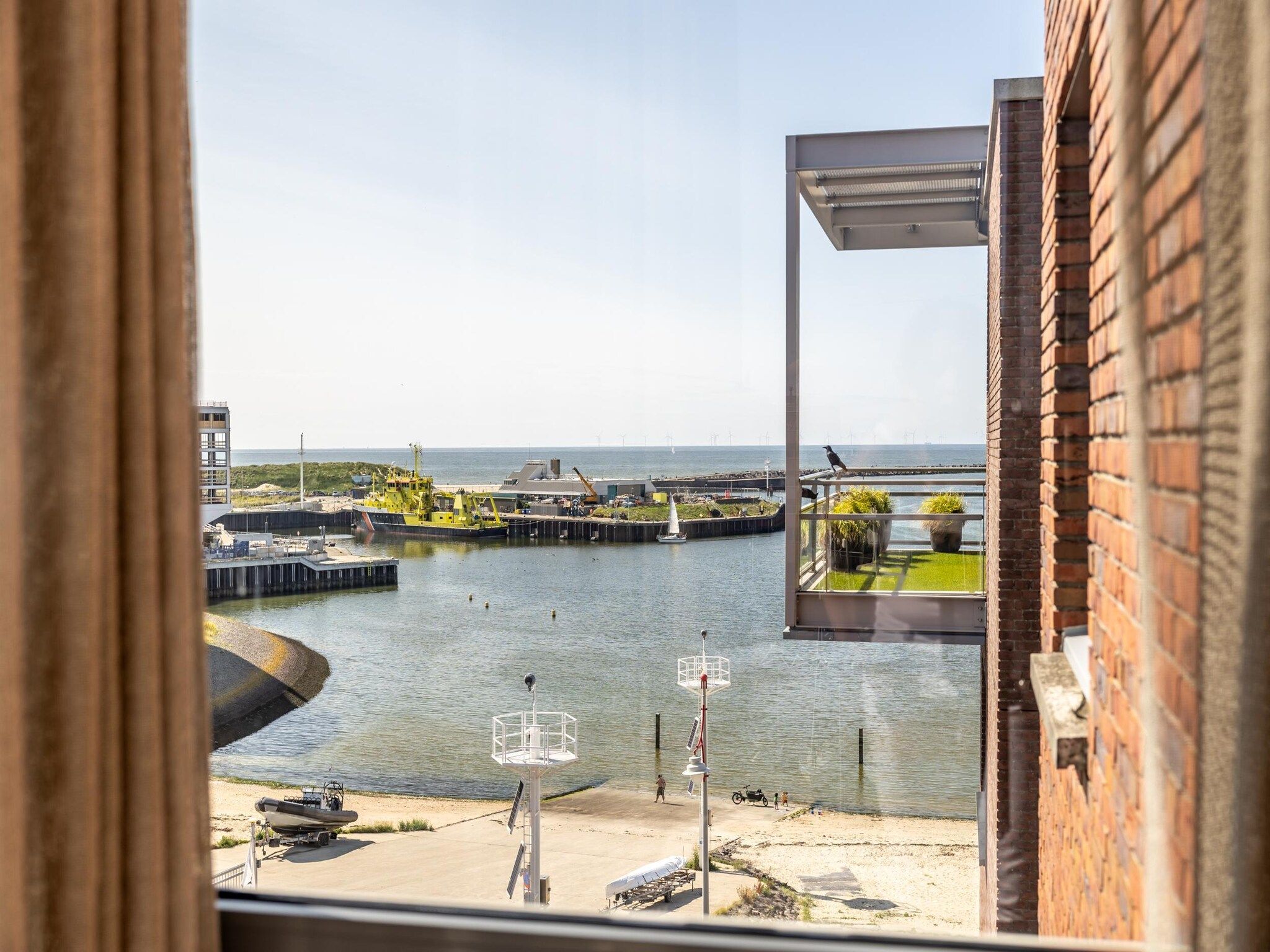 Het uitzicht vanaf Scheveningen Harbour 42A in Den Haag