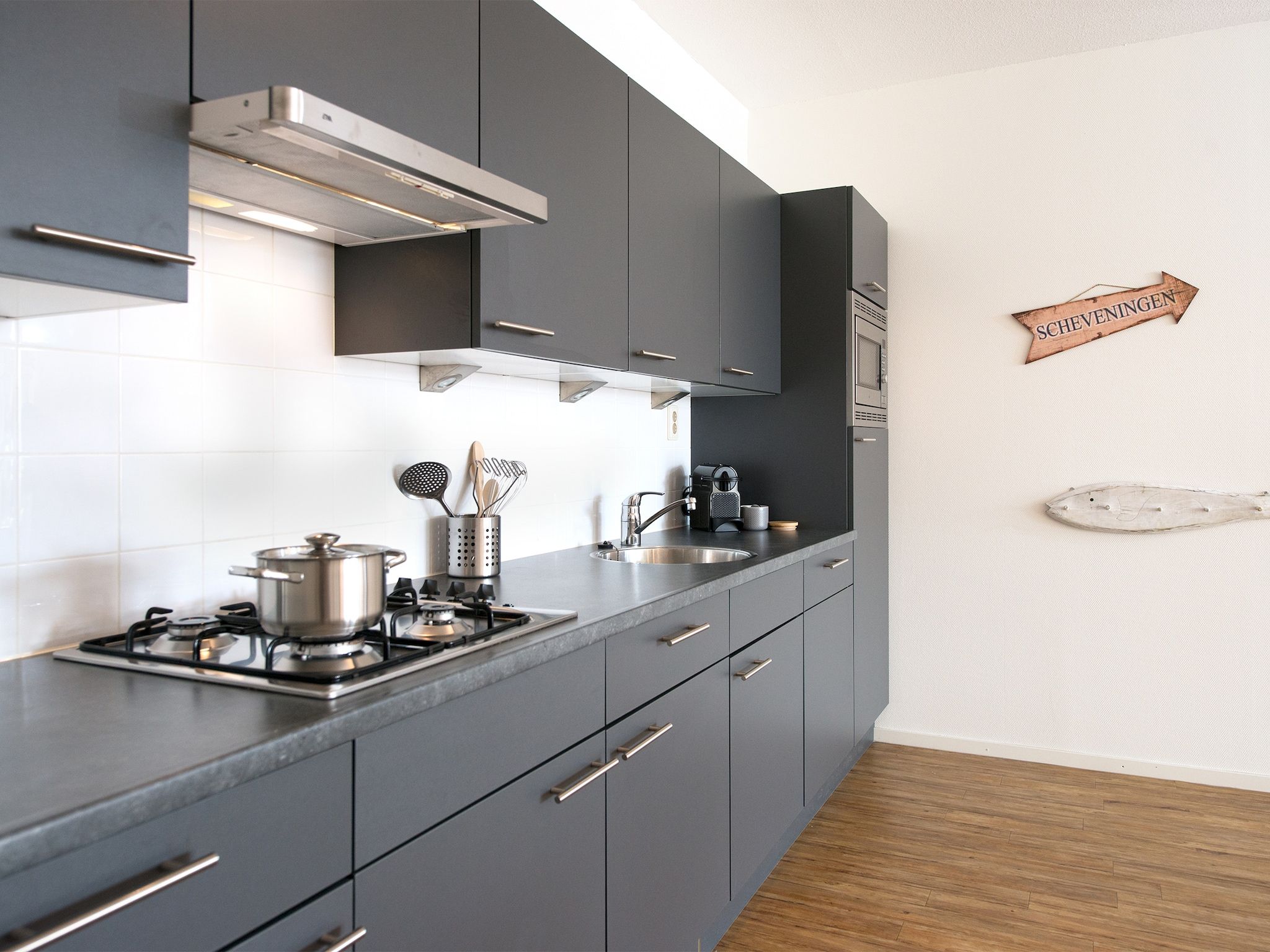 De keuken van Scheveningen Harbour 48A in Den Haag