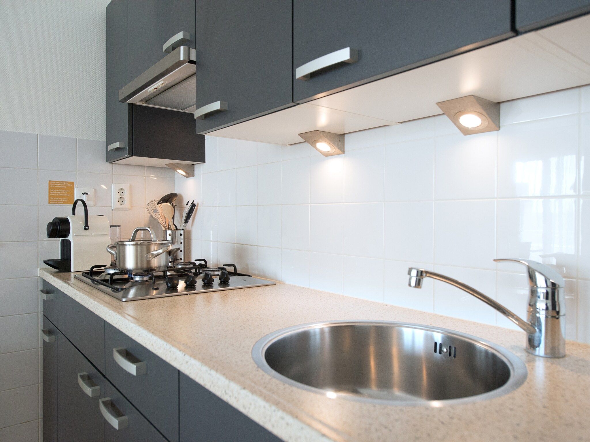 De keuken van Scheveningen Harbour 58C in Den Haag