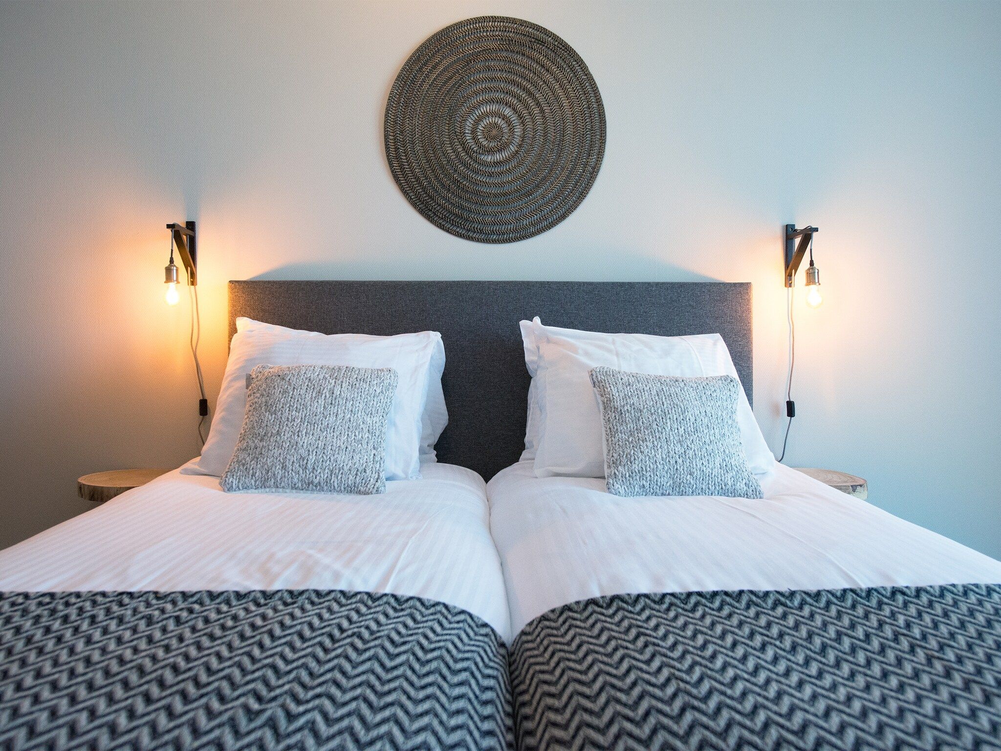 Een slaapkamer van Scheveningen Harbour 58 in Den Haag