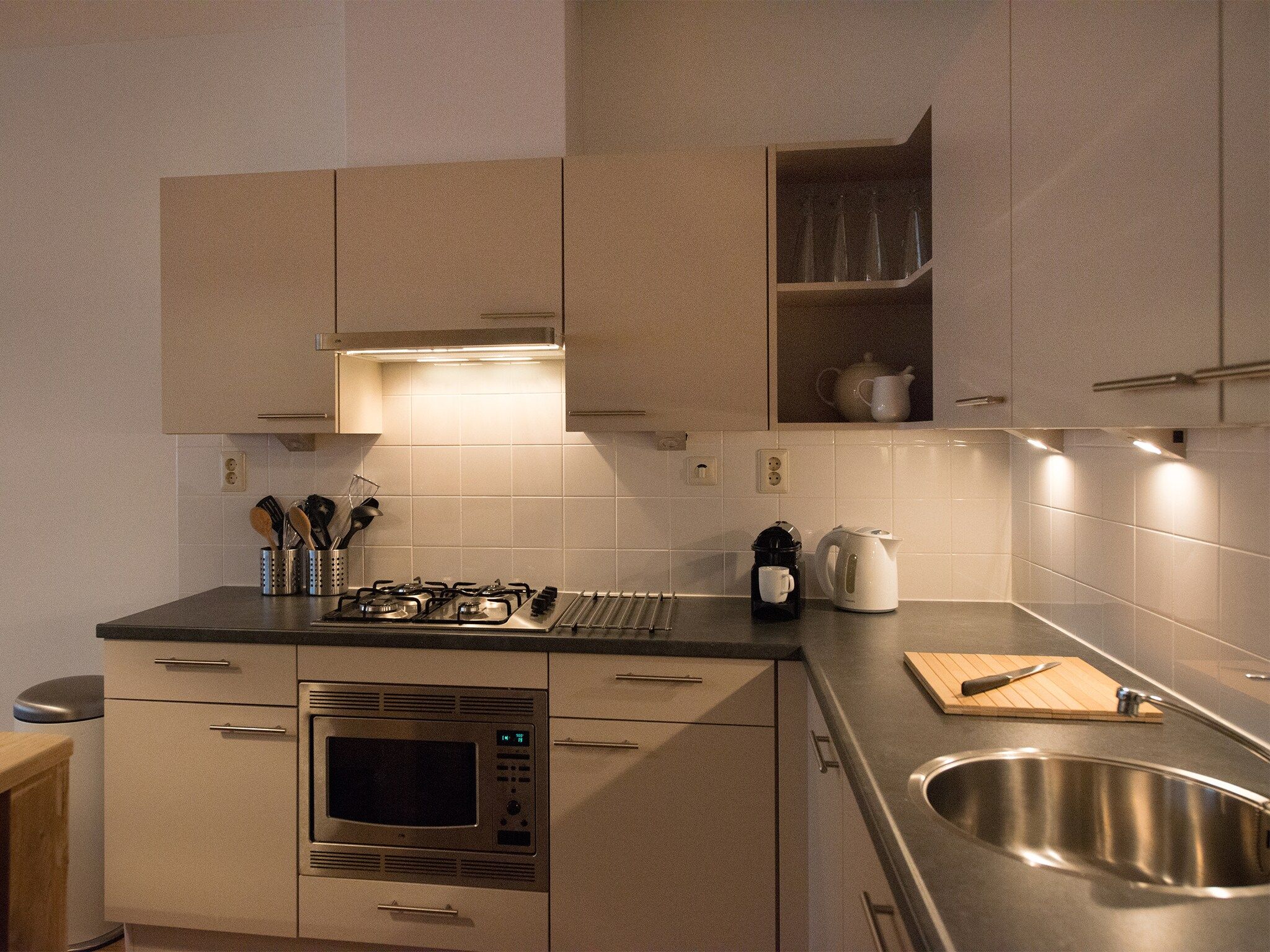 De keuken van Scheveningen Harbour 60B in Den Haag