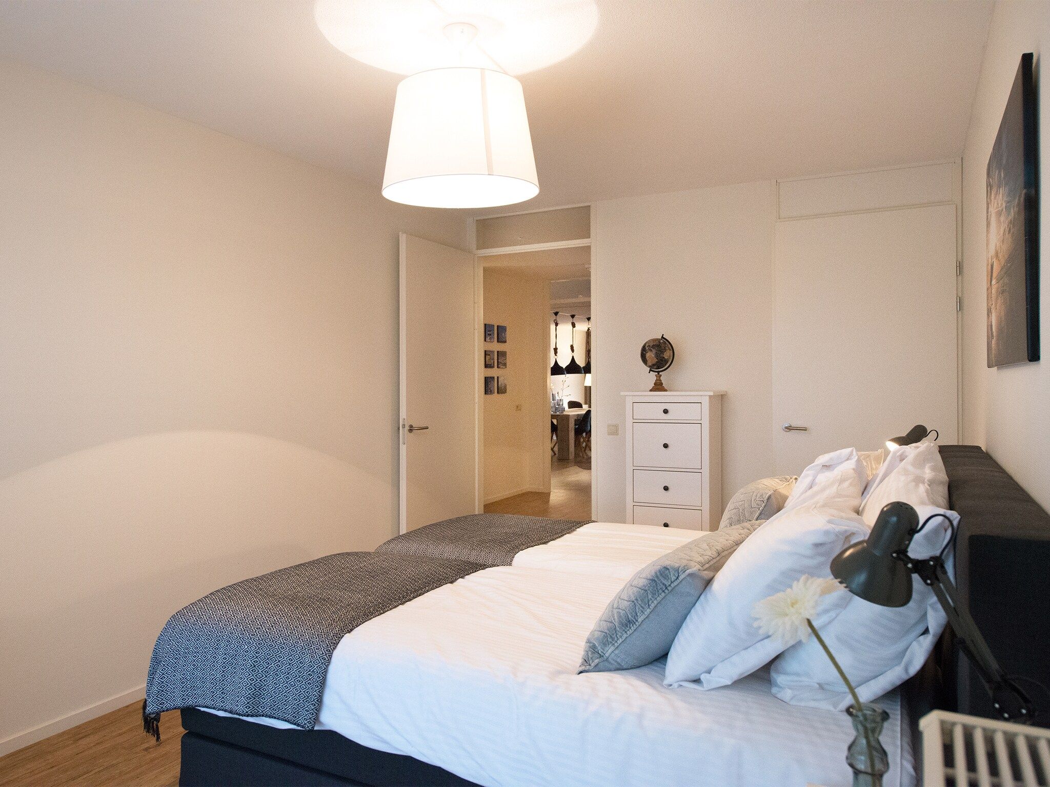 Een slaapkamer van Scheveningen Harbour 60B in Den Haag