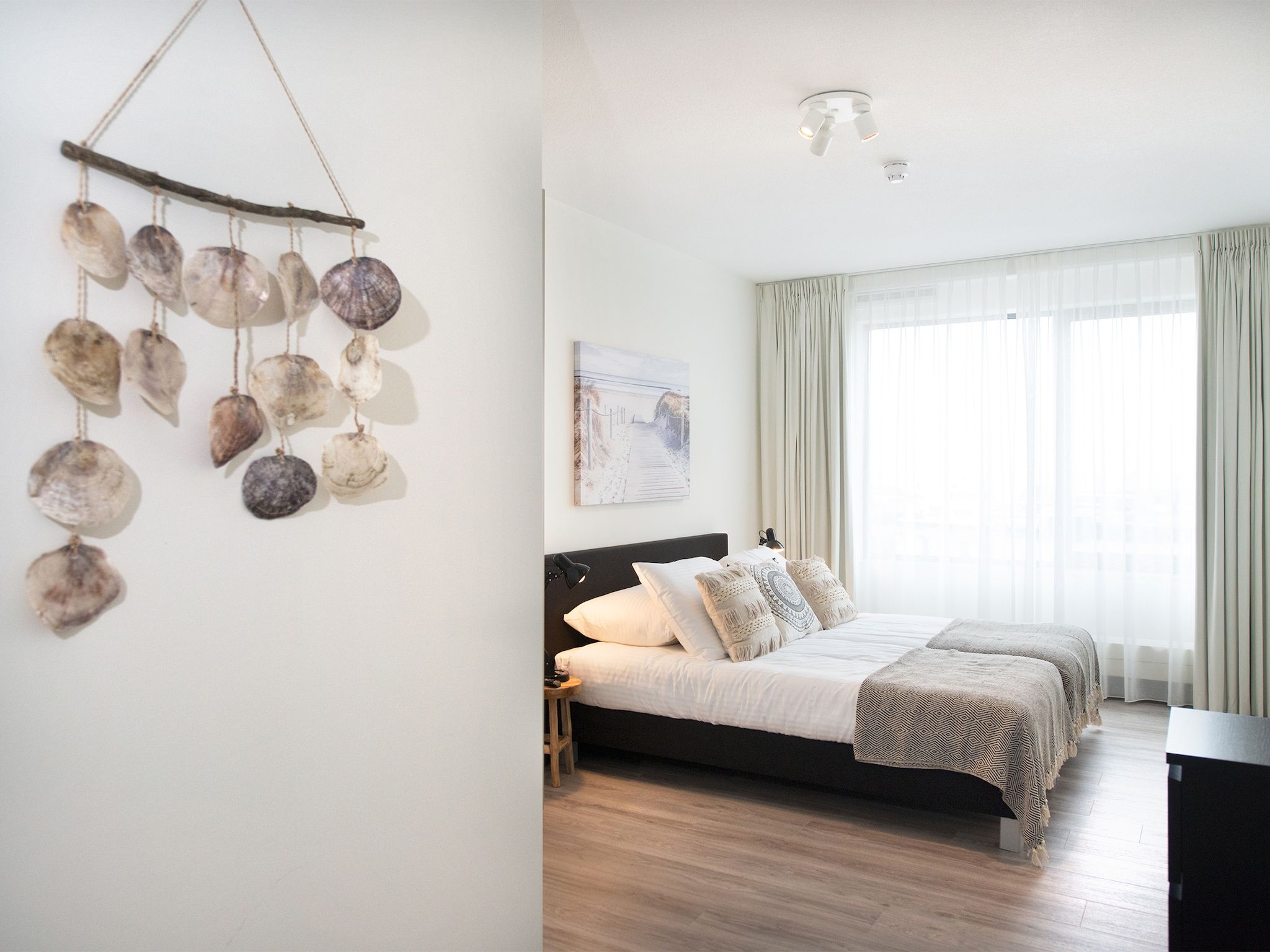 Een slaapkamer van Scheveningen Harbour 70 in Den Haag
