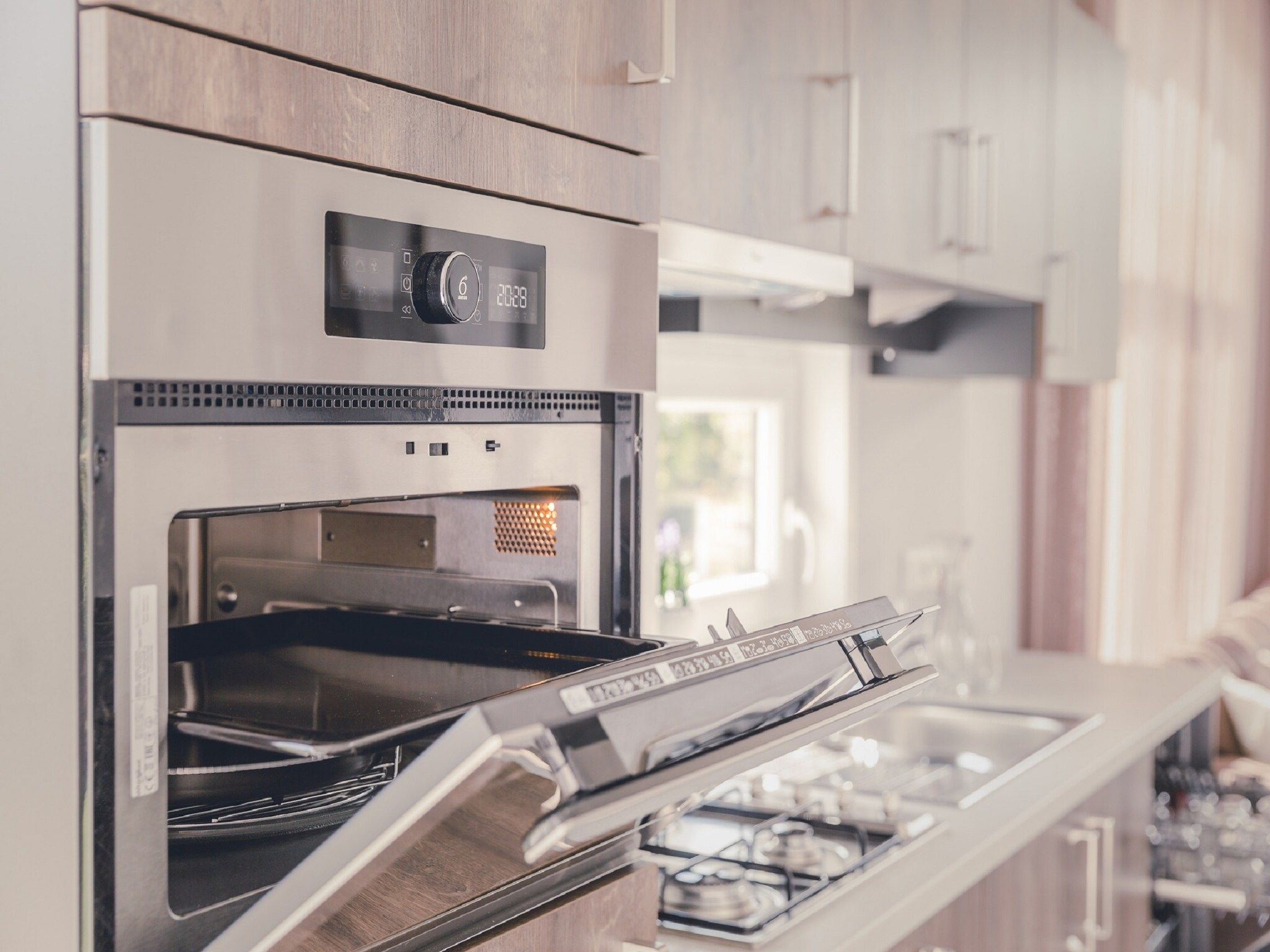De keuken van Vakantiepark Mölke 30 in Zuna