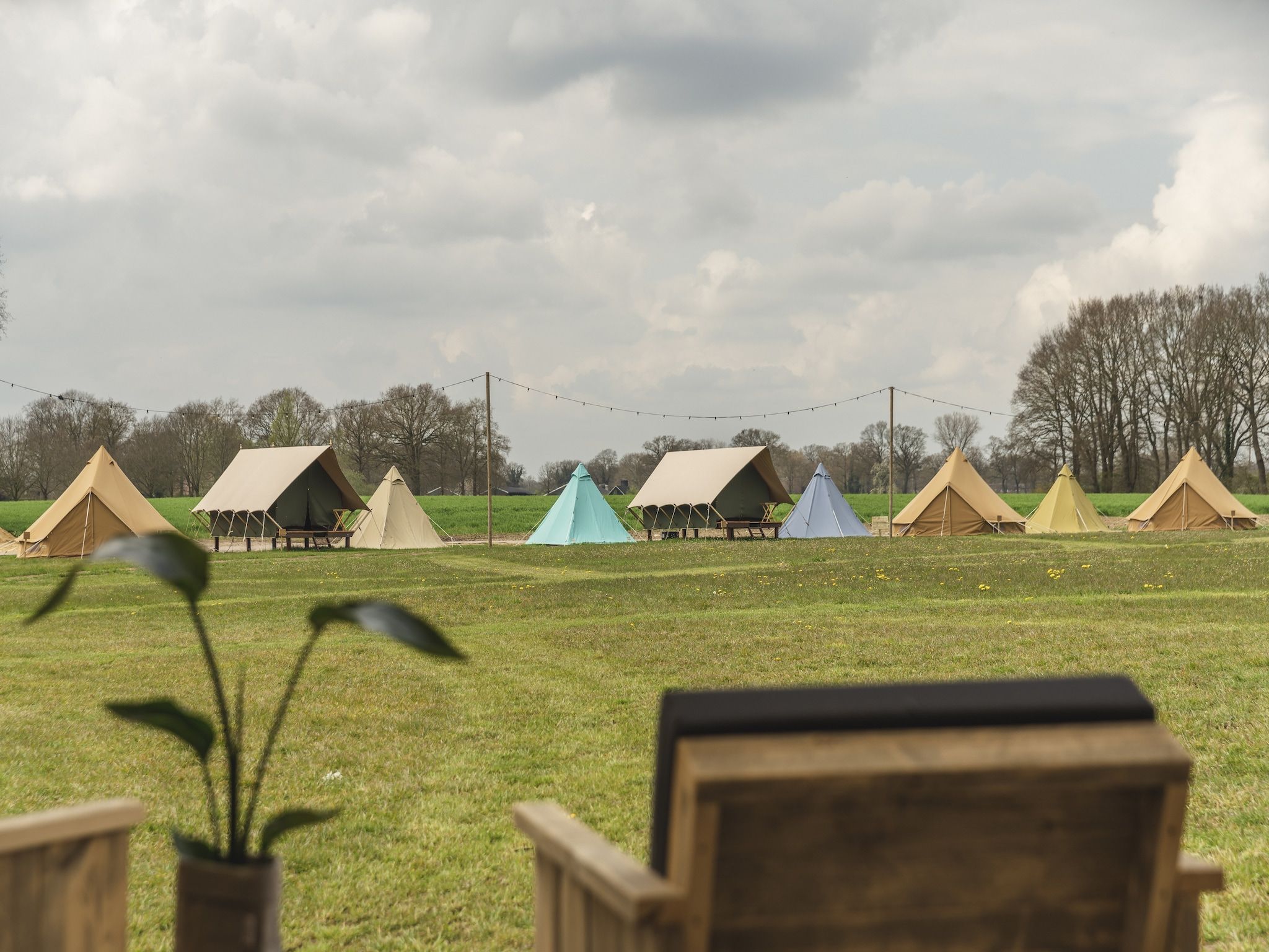 Het uitzicht vanaf Vakantiepark Mölke 31 in Zuna