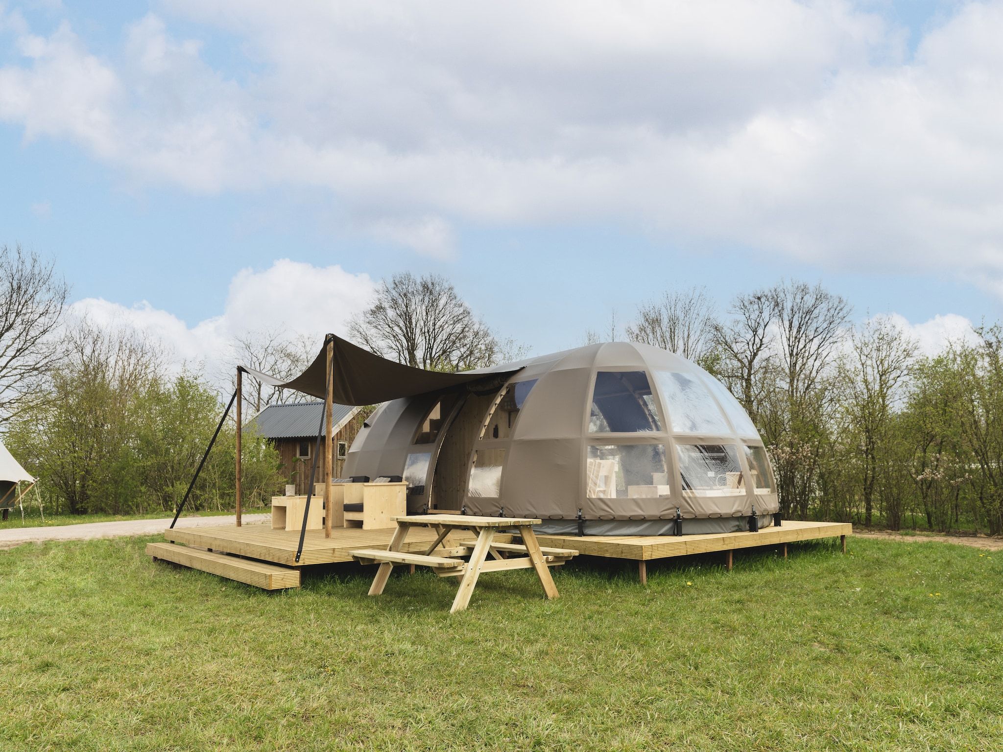 De buitenkant van Vakantiepark Mölke 32 in Zuna
