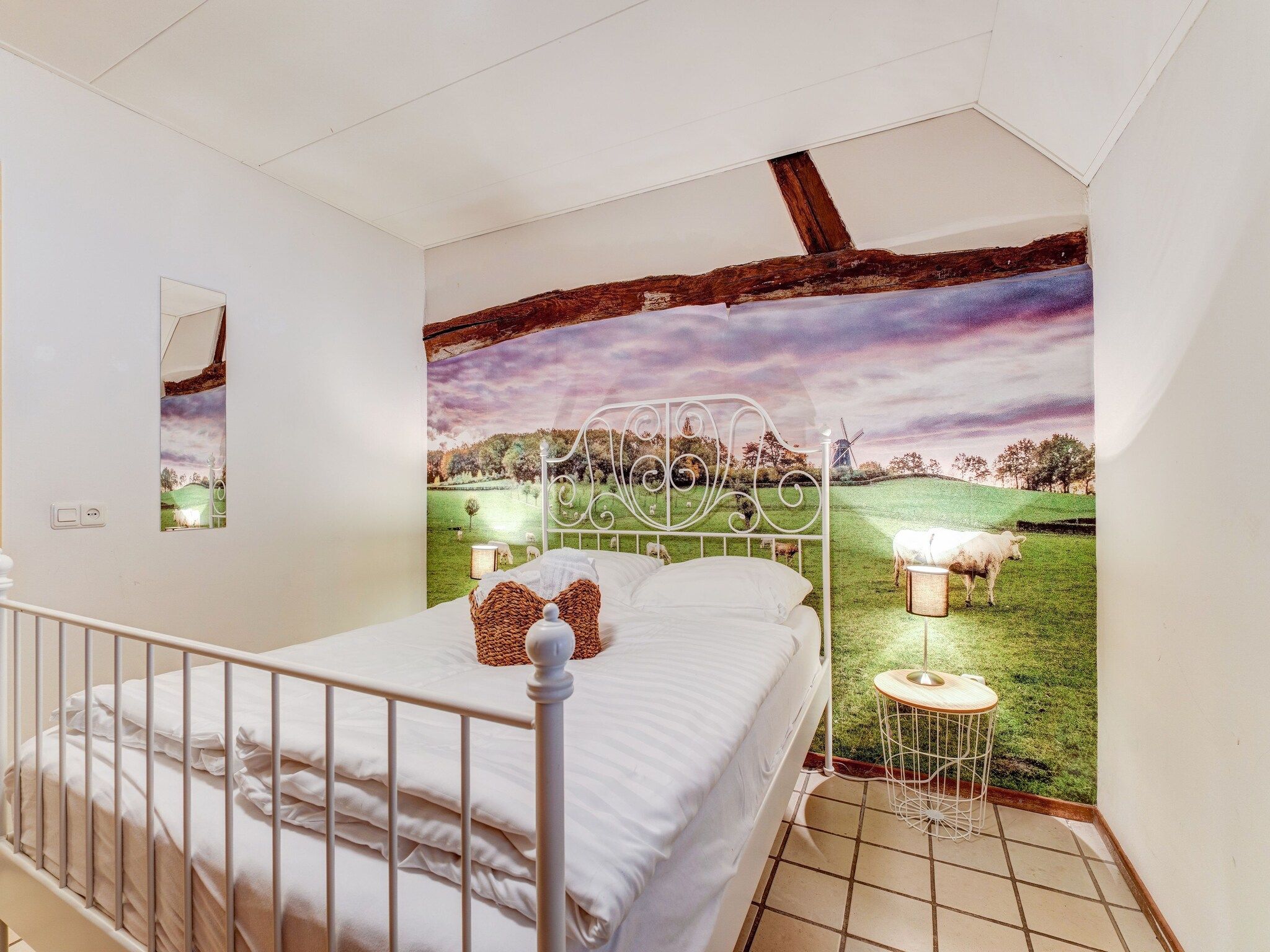 Een slaapkamer van Valleyview Cottages - NR12 in Voerendaal