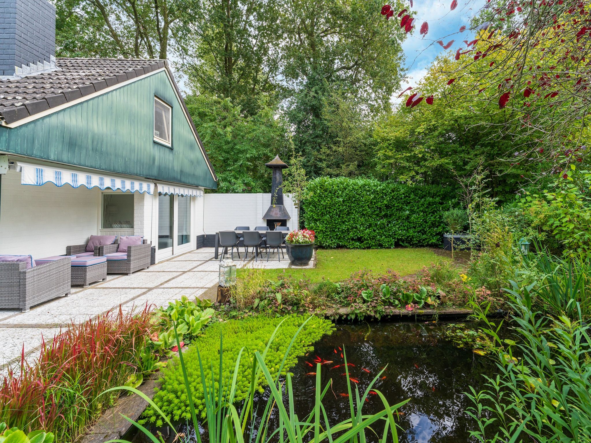 De tuin van 't Huuske Truuske in Reutum