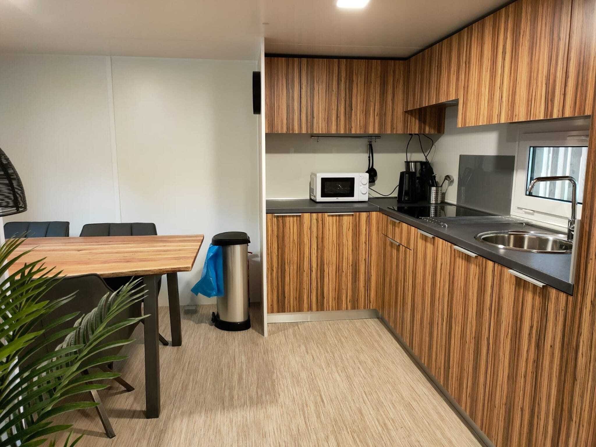 De keuken van Cottage 4 in Kaatsheuvel