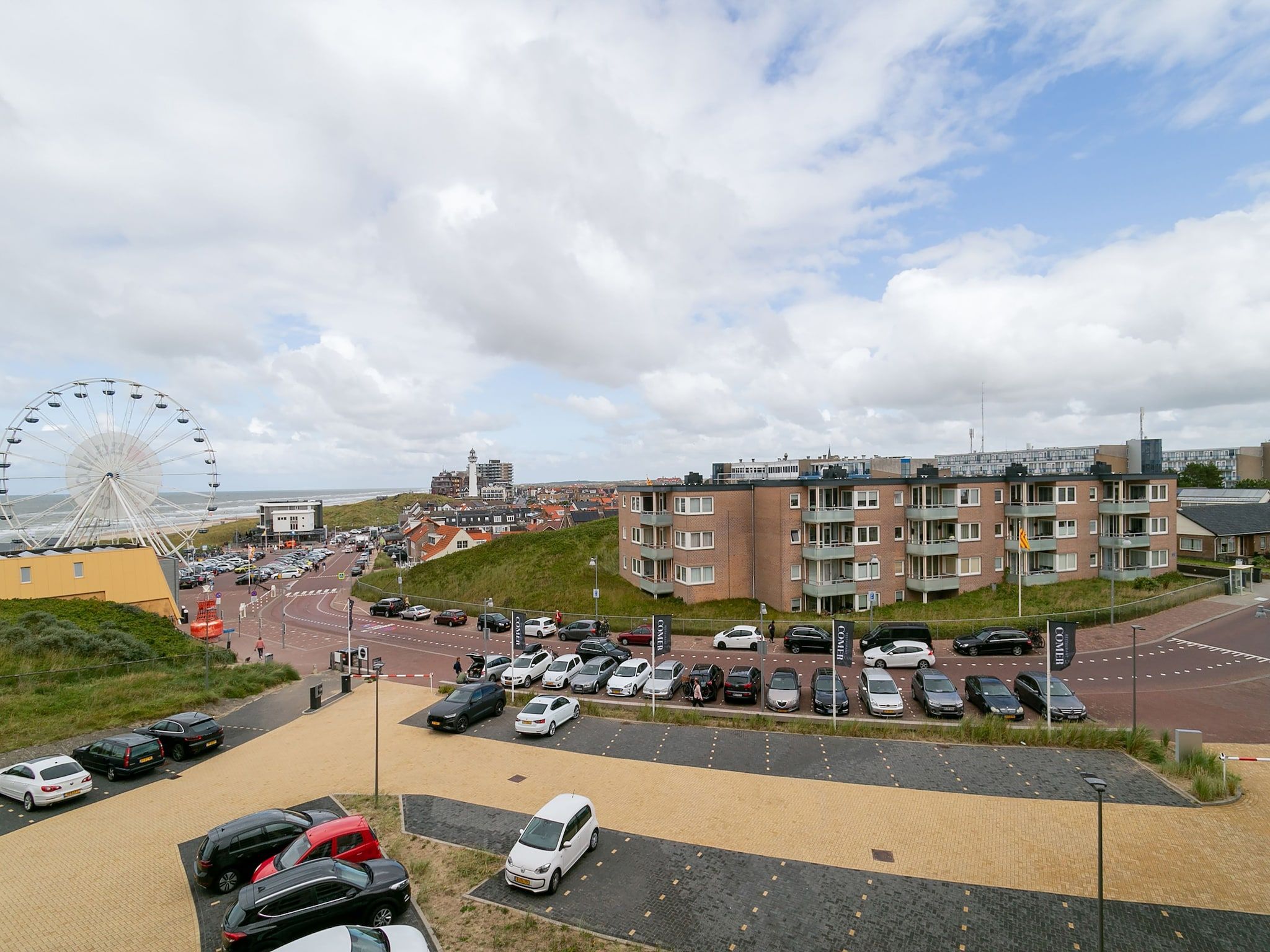 Het uitzicht vanaf Vitamine Zee in Egmond aan Zee