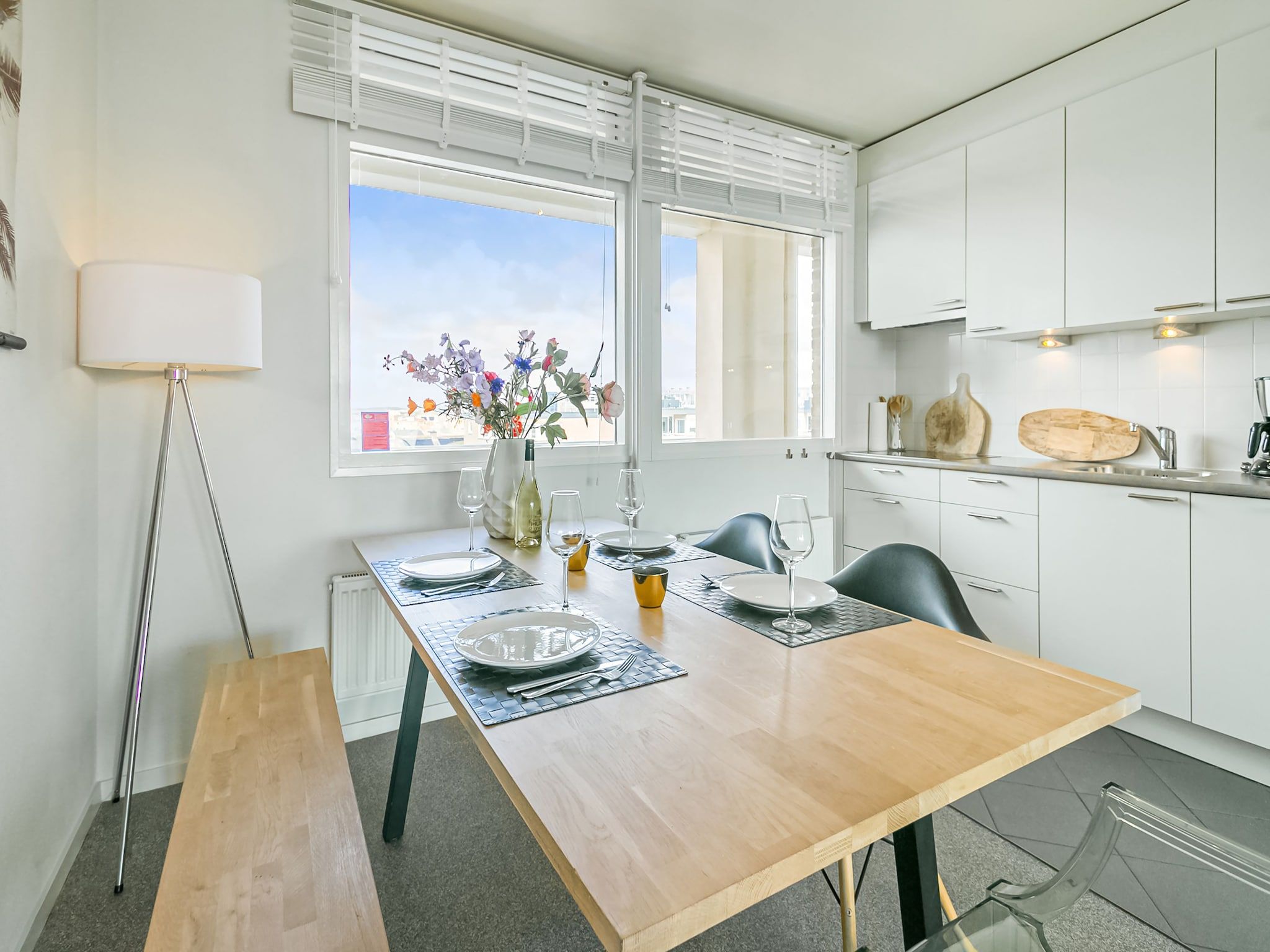 De keuken van Vitamine Zee in Egmond aan Zee