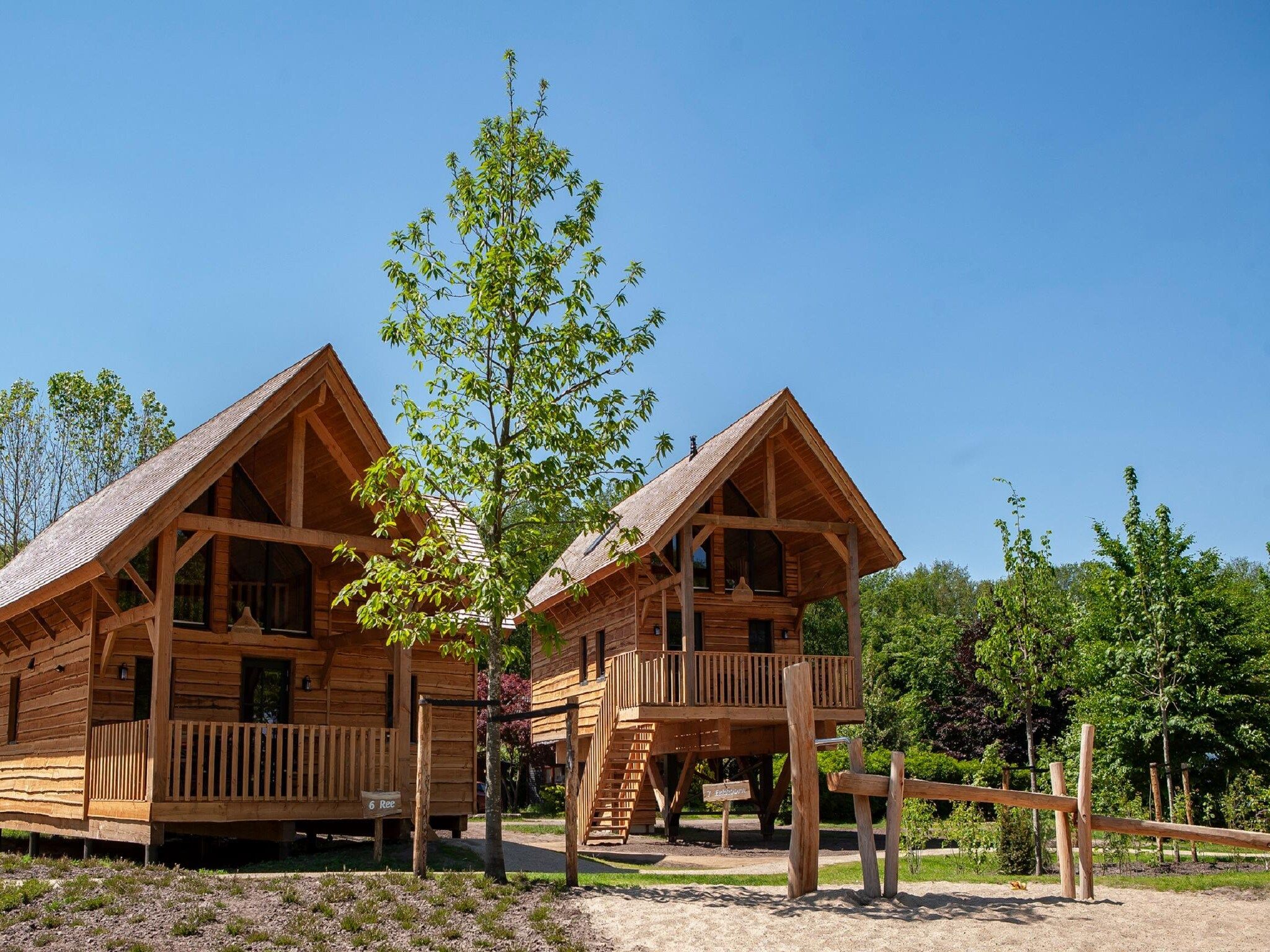 De buitenkant van Vakantiepark Sandberghe 12 in Uden
