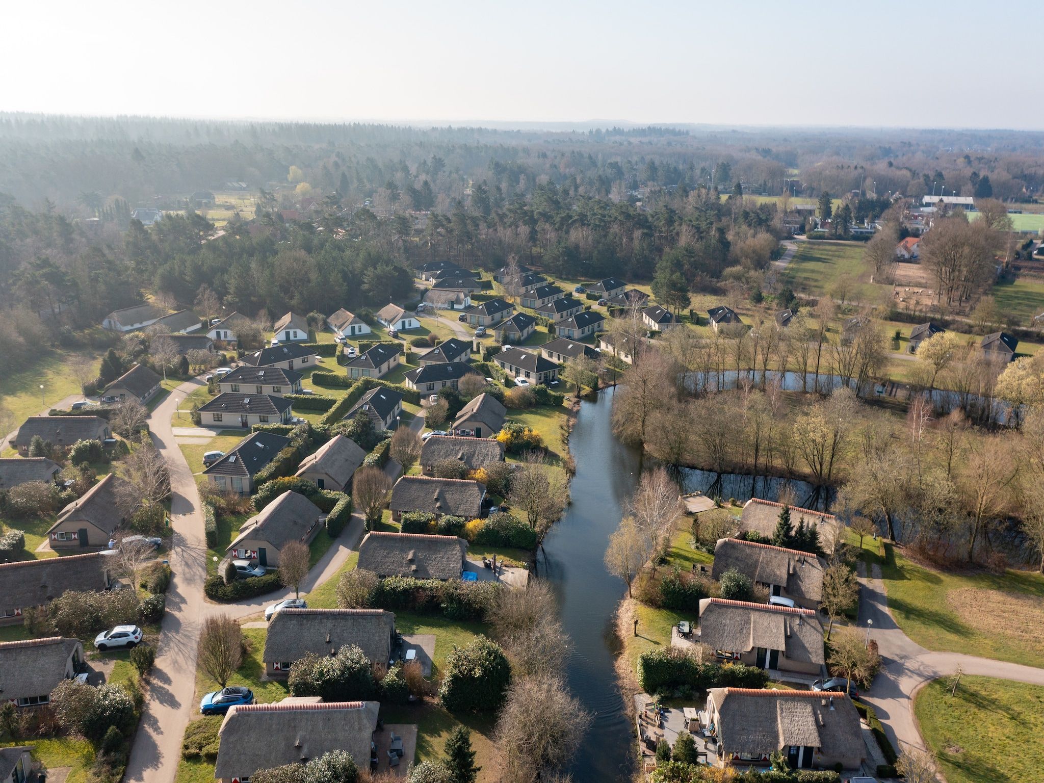 De buitenkant van De Veluwse Hoevegaerde 1 in Putten