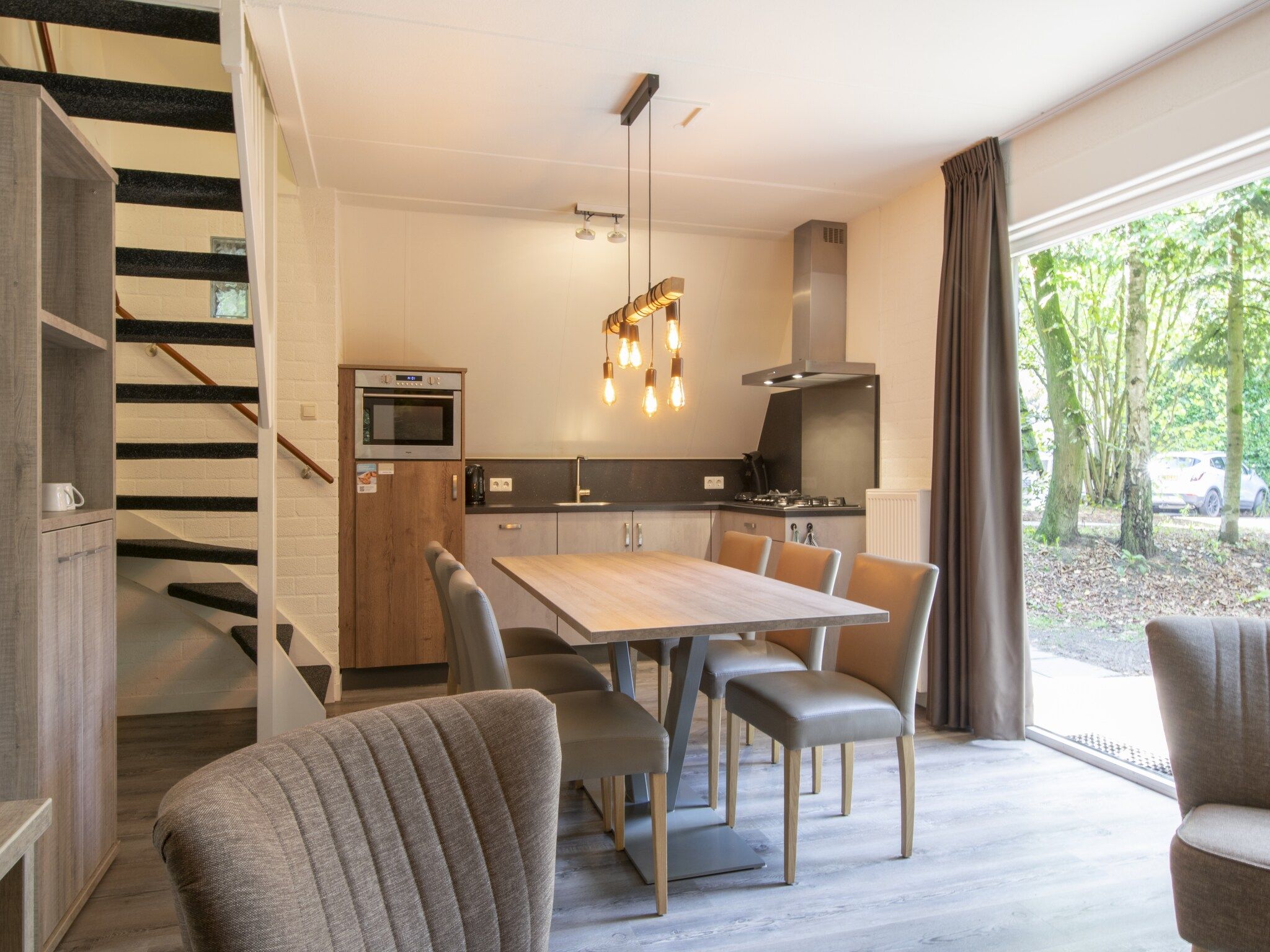 De keuken van Vakantiepark de Katjeskelder 15 in Oosterhout