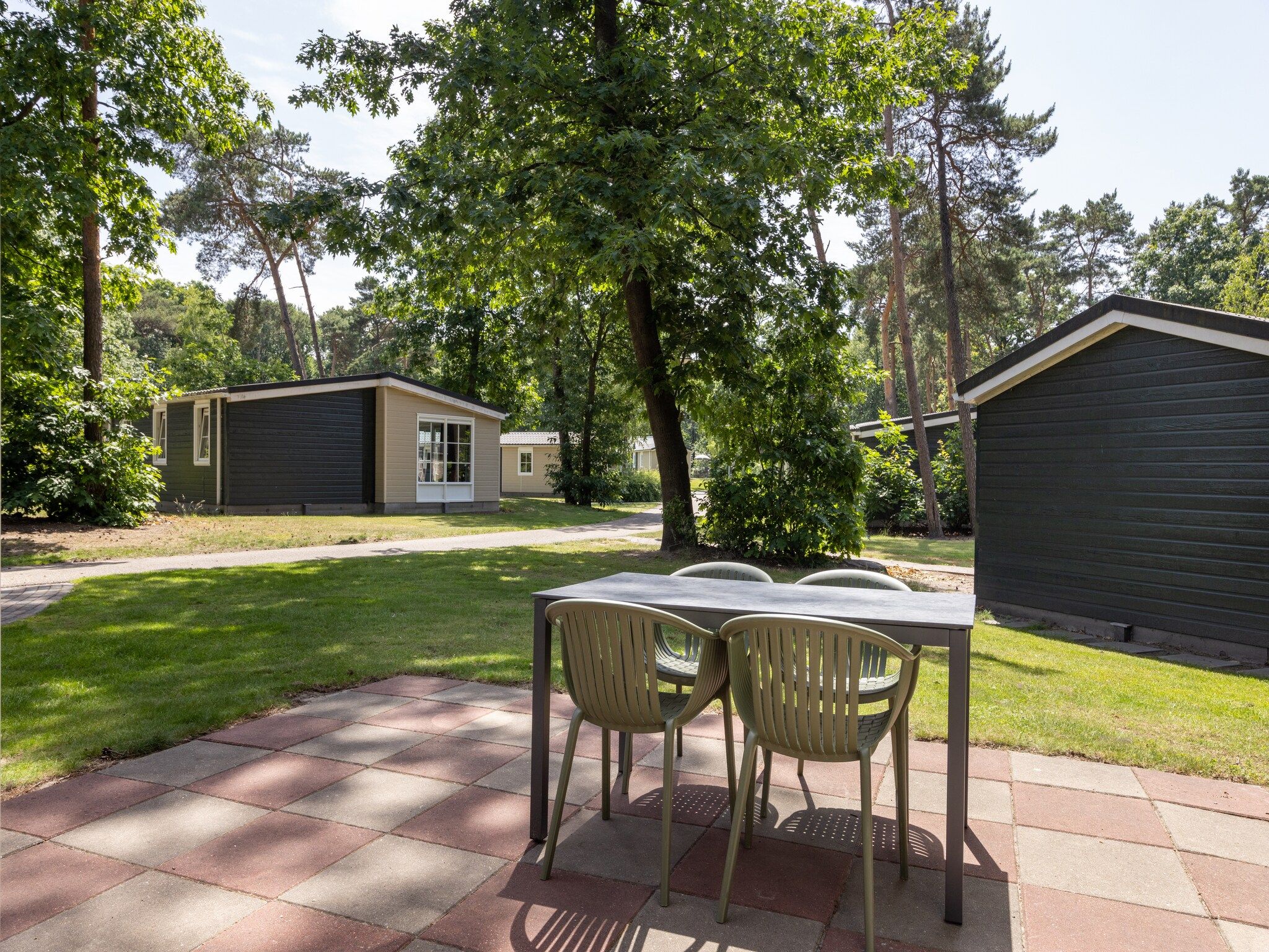 De tuin van Park De Peel 1 in Vlierden