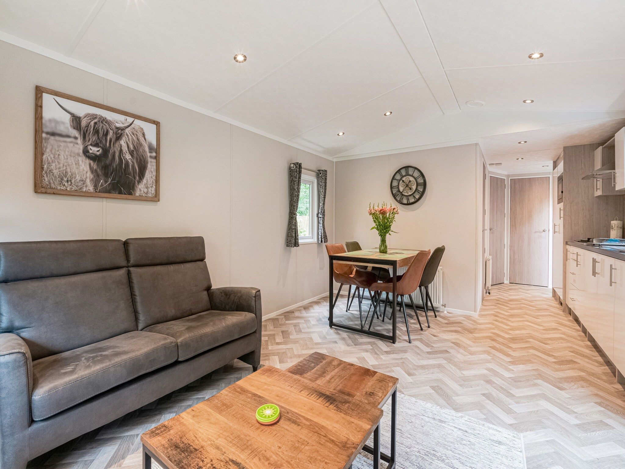 De woonkamer van Chalet in Vledder in Vledder
