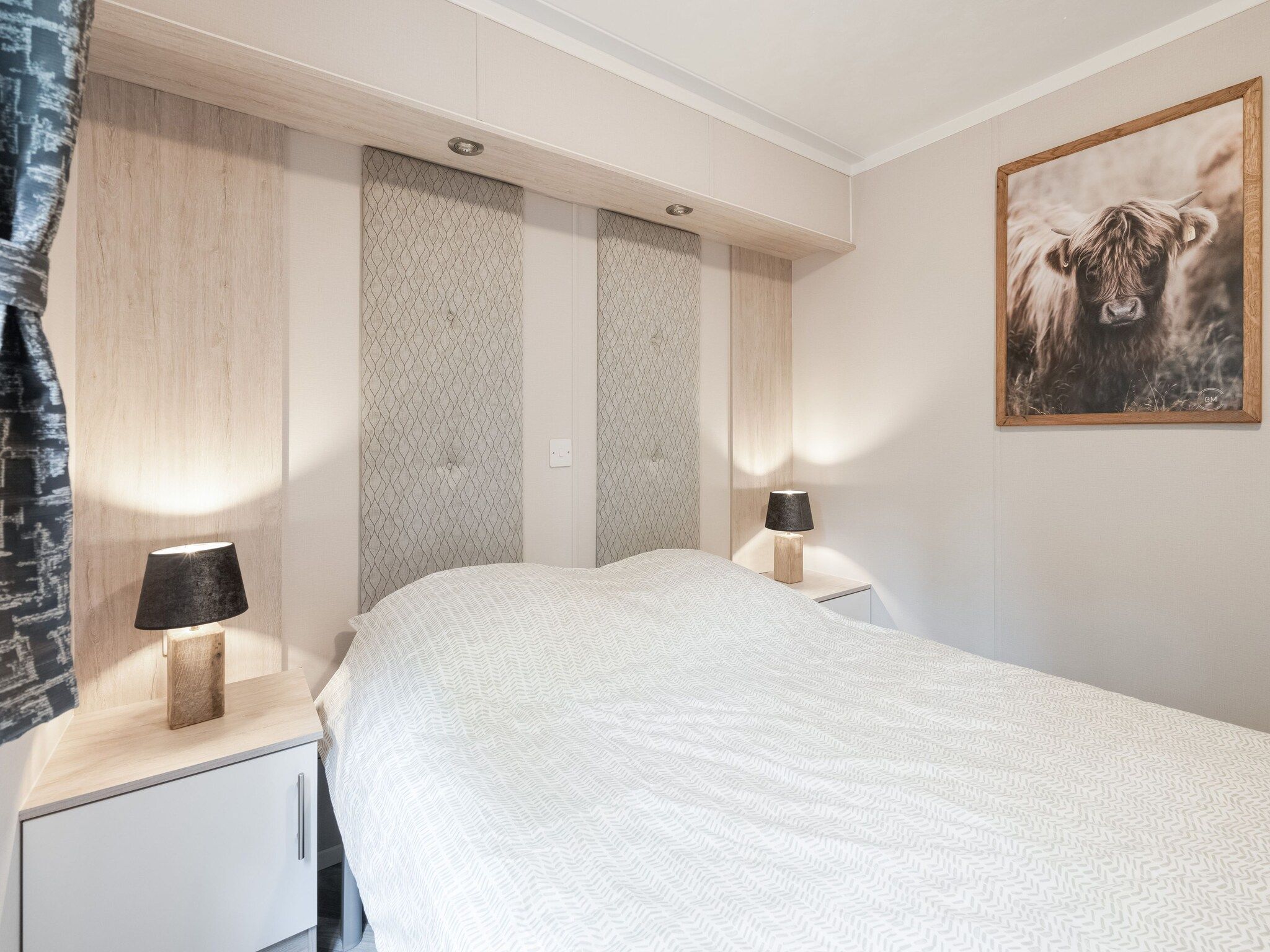 Een slaapkamer van Chalet in Vledder in Vledder