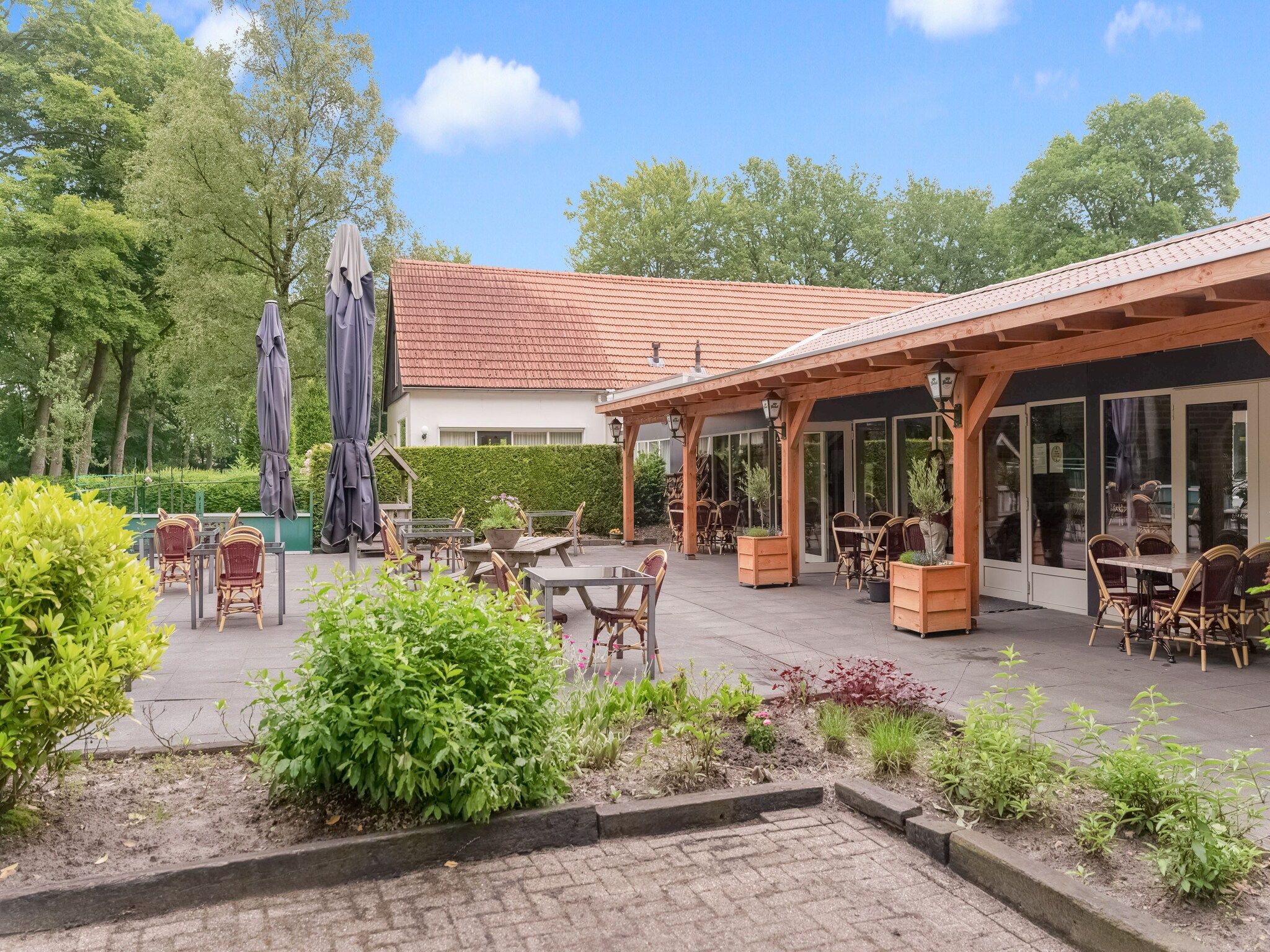 Parkfaciliteiten bij Chalet in Vledder in Vledder