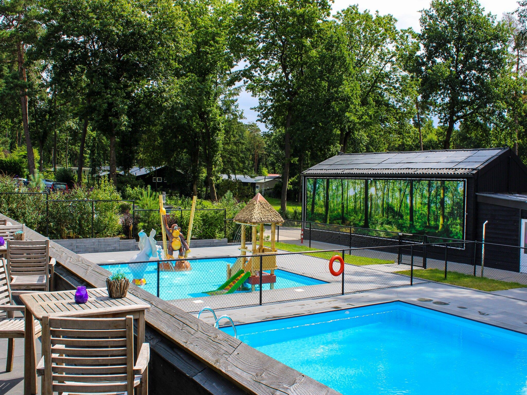 Parkfaciliteiten bij Vakantiepark De Rimboe & De Woeste Hoogte 21 in Hoenderloo
