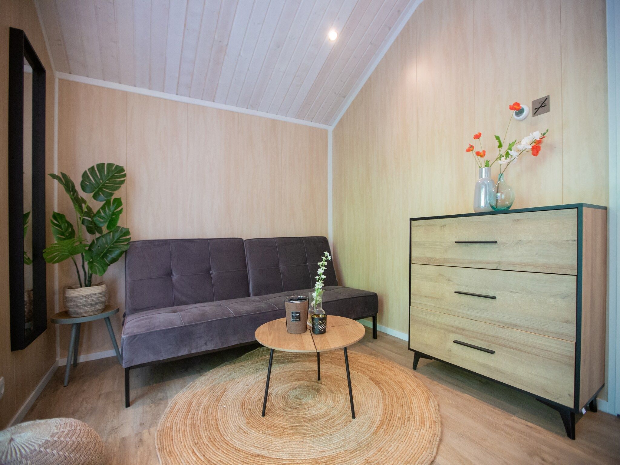 De woonkamer van Vakantiepark Latour 1 in Oirschot