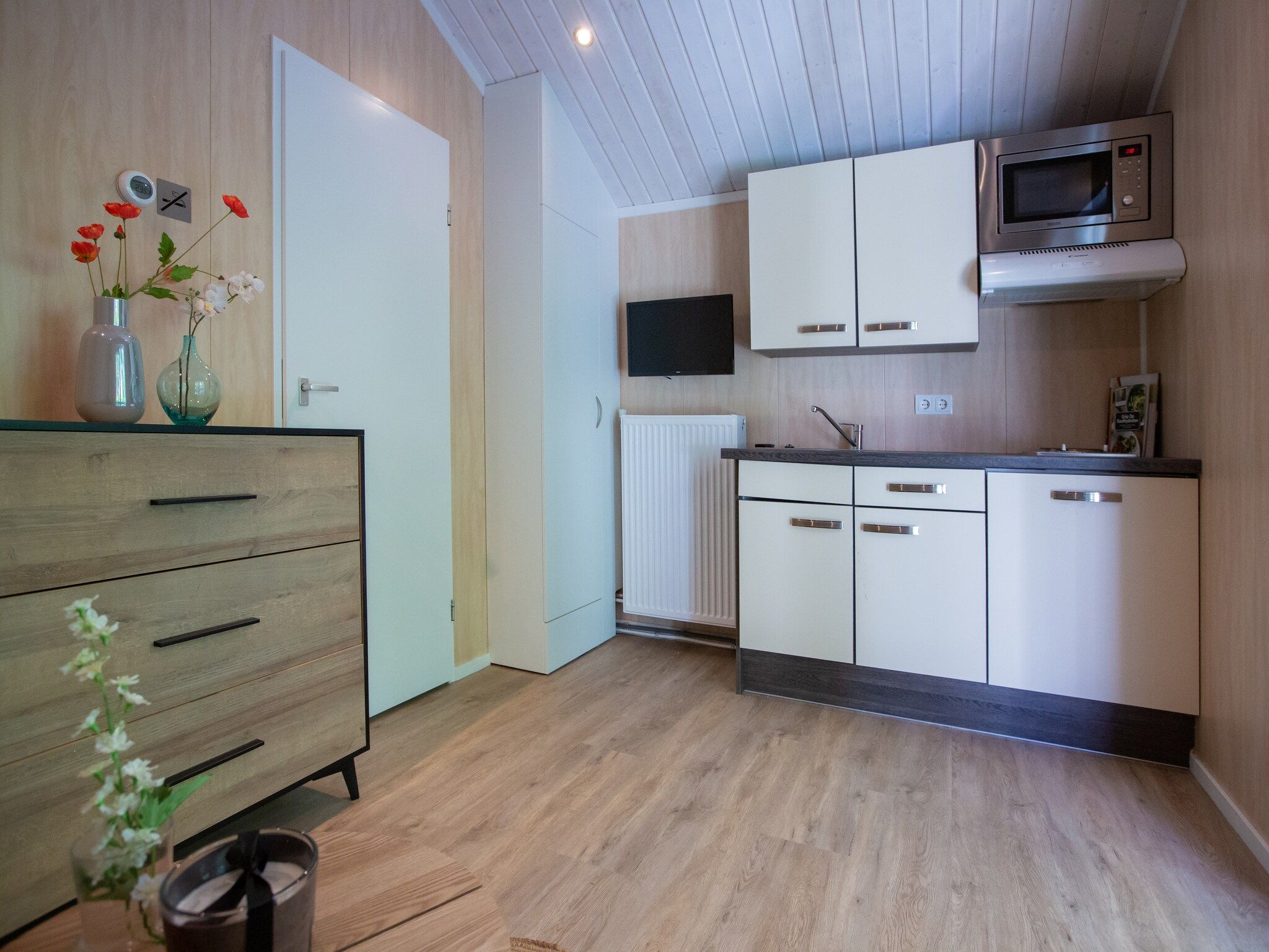 De keuken van Vakantiepark Latour 1 in Oirschot