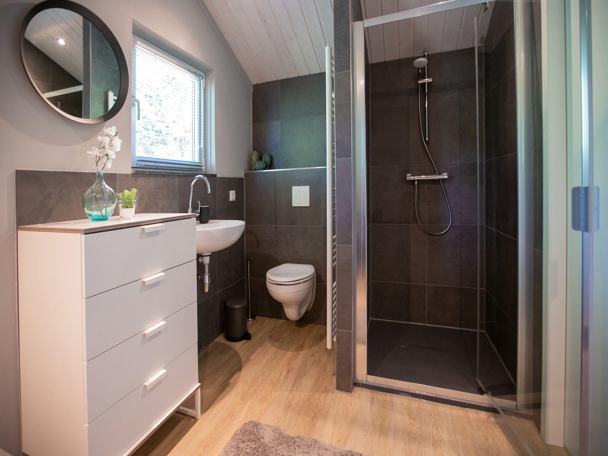 De badkamer van Vakantiepark Latour 1 in Oirschot