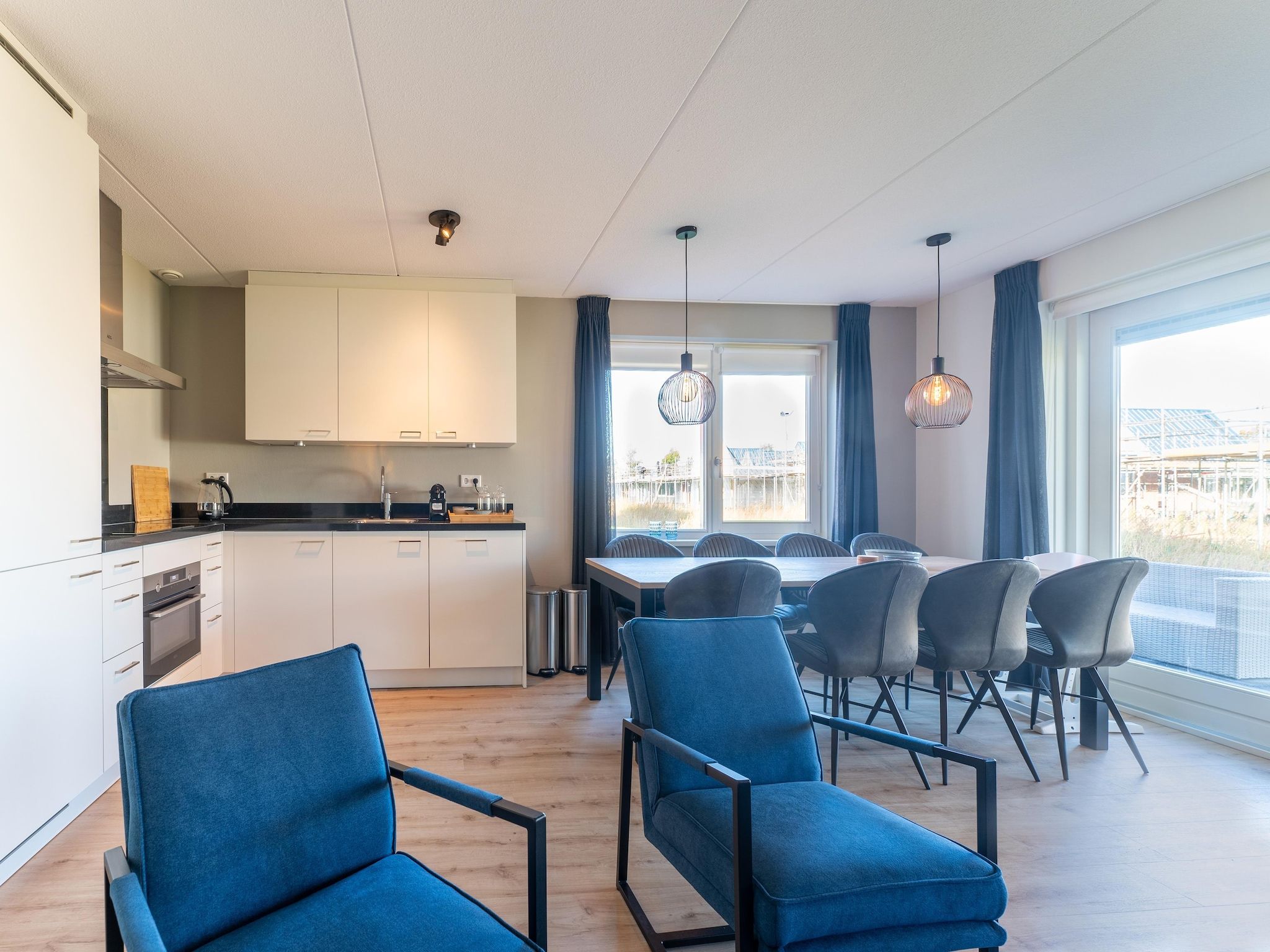 De woonkamer van De Merel Huis  Nr 44 in Scherpenisse
