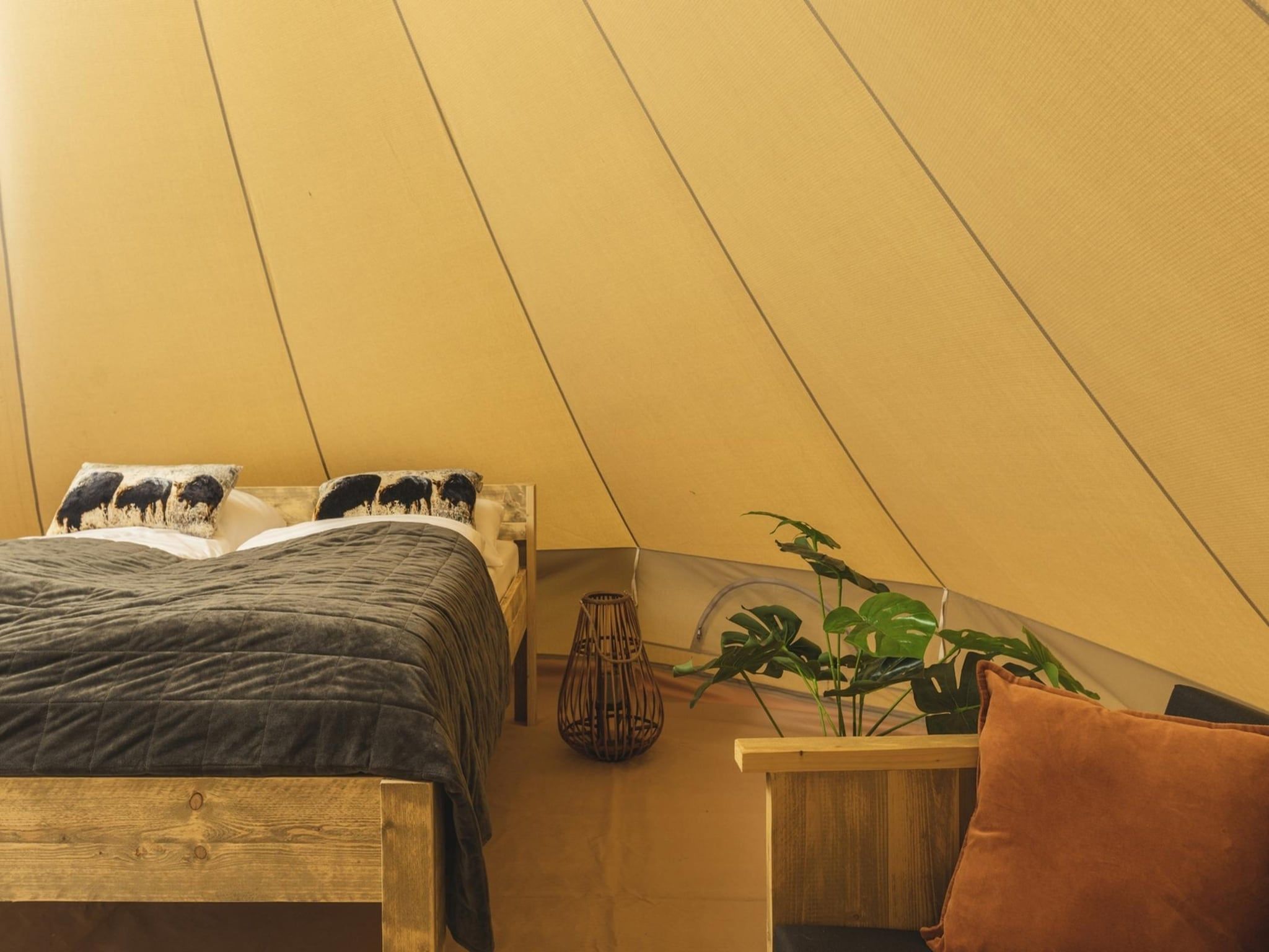 Een slaapkamer van Vakantiepark Mölke 33 in Zuna