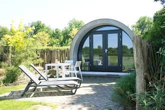 Unieke natuurlodge met terrastuin in Drenthe