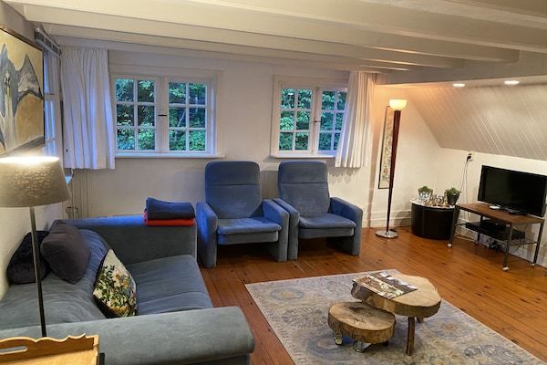 Woonkamer - Vakantiehuis in Bergen bij het Strand in Bergen (2)