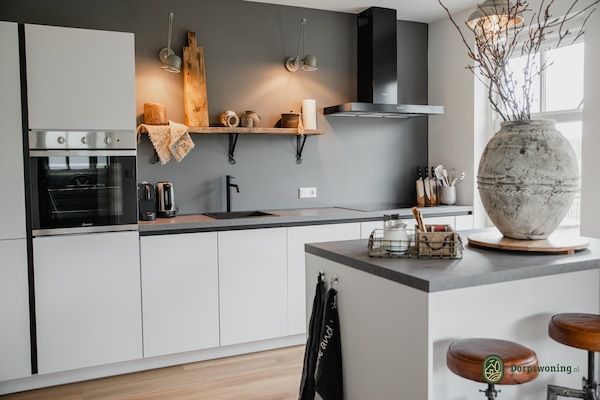 Keuken - Boshuisje in de Buurt van het Leenderbos in Leende (4)