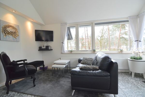 Woonkamer - Vakantiehuis in Stramproy bij natuurgebieden in Stramproy (3)