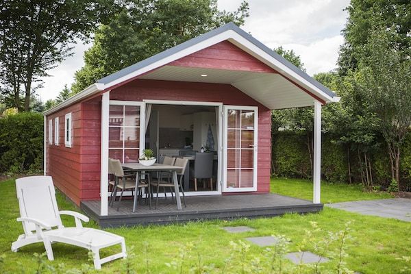 Buitenkant - Chalet in Nederland met eigen sauna in Voorthuizen (1)