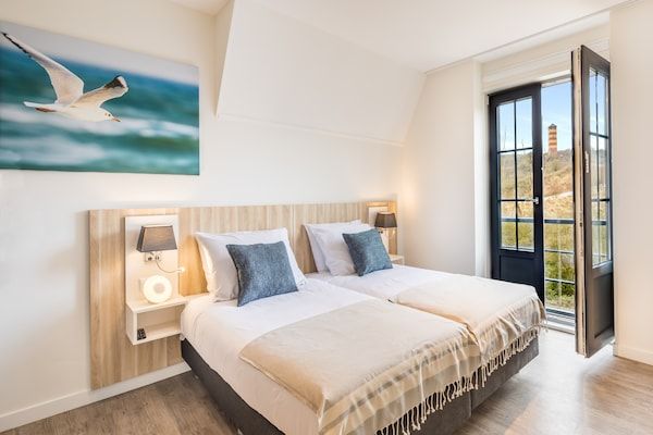 Slaapkamer - Appartement bij Noordzee Dishoek Strand in Koudekerke (3)