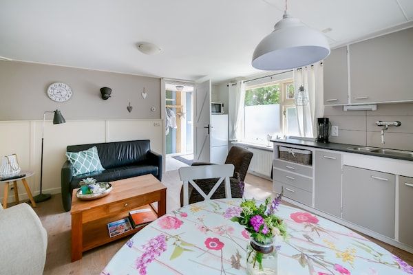 Woonkamer - Vakantiehuis in een omgeving vlakbij de kust in Callantsoog (5)