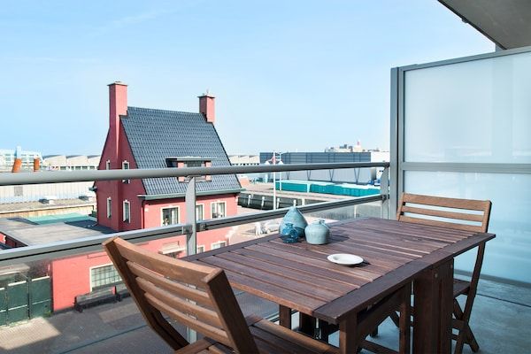 Terras - Modern appartement in Den Haag in Scheveningen (5)