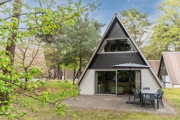 Terras - Bungalow in Wolfsven bij Natuurgebied in Mierlo (1)
