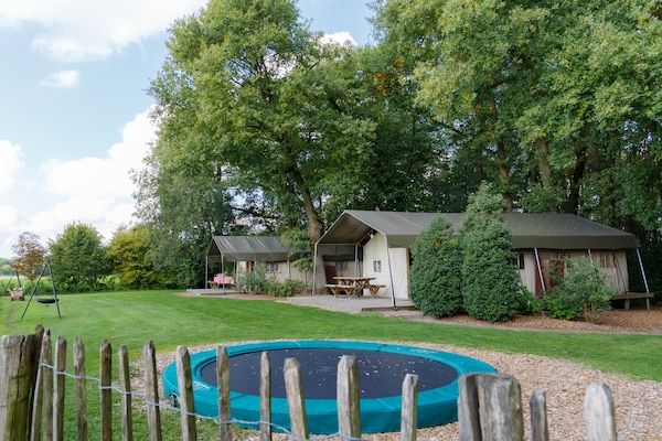 Park - Luxe Lodge in Reesprong met Vuurschaal in Buurse (4)