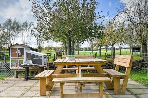 Tuin - Sfeervol vakantiehuis in Overberg met privétuin in Overberg (5)