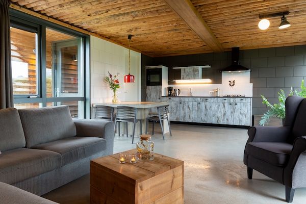 Keuken - Appartement in Nederland met Uitzicht op Weiden in Heeten (3)