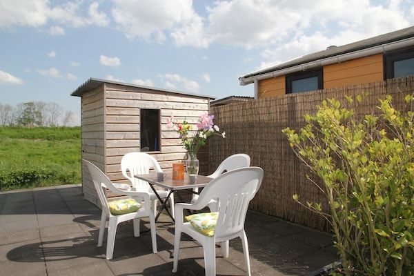 Terras - Huisdiervriendelijke bungalow in Warmenhuizen (5)