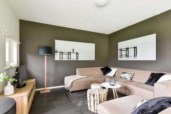 Woonkamer - Villa aan het Meer Nabij Sneekermeer in Terkaple (2)