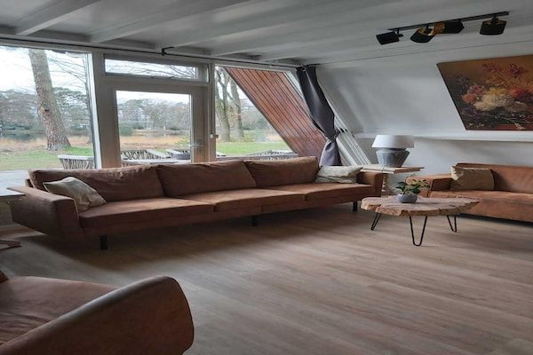 Woonkamer - Vakantiehuis in Stramproy bij Bos in Stramproy (3)